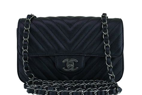 chanel flap bag small iridescent black chevron|Chanel quilted single flap bag.